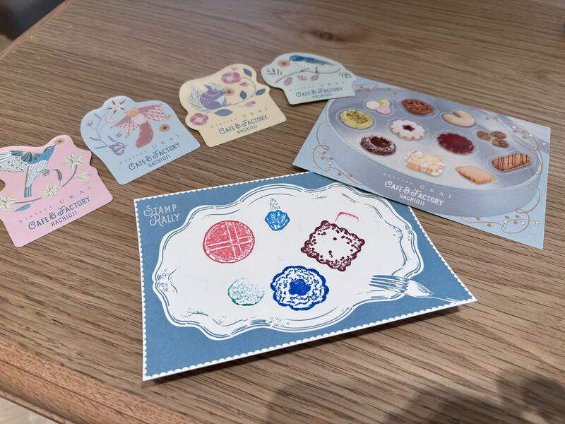 スタンプの絵柄はすべてクッキーというこだわりぶり