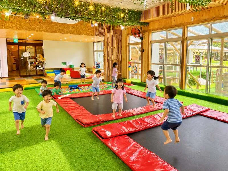 客室の一階にある大型キッズスペース