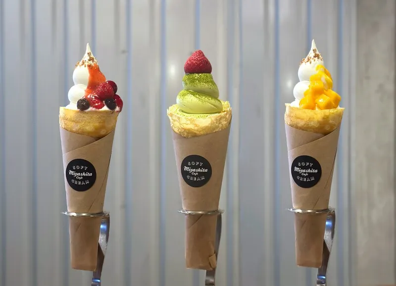 MIYASHITA CAFE +softcreamの新クレープシリーズ