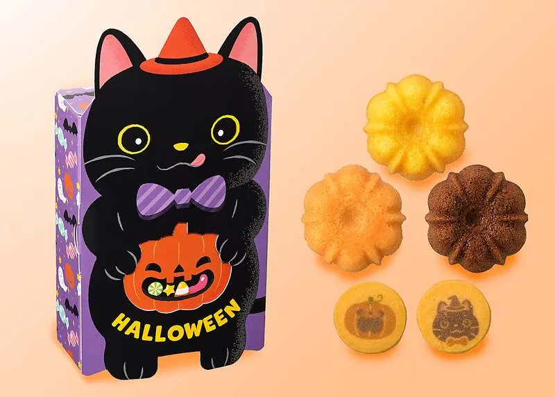 銀座コージーコーナー「JOYJOYハロウィン 黒ねこボックス(9個入)」
