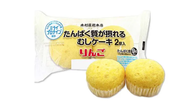 木村屋總本店「たんぱく質が摂れるむしケーキ りんご 2個入」