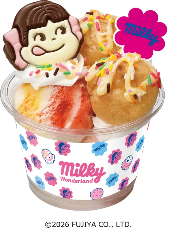 サーティワン アイスクリーム「ミルキーシュークリームサンデー」