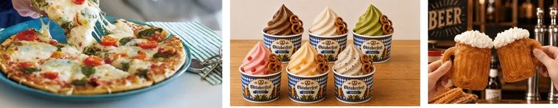 ビールにあうフードやスイーツも!