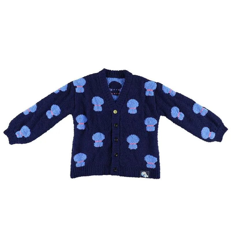 ドラえもん未来デパートオリジナル ふわふわカーディガン ネイビー(表デザイン)11,000円(税込)
