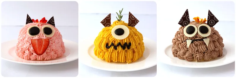 日替わりで表情が変わる「食べちゃうぞ!モンスターケーキ」