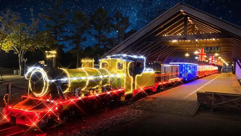 光るSLロムニー鉄道