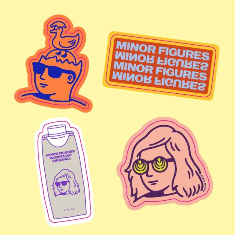 Minor Figuresのオリジナルステッカーシート