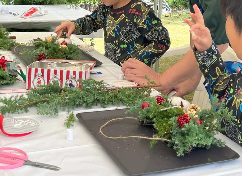 11月3日にはクリスマス飾り作りを開催!