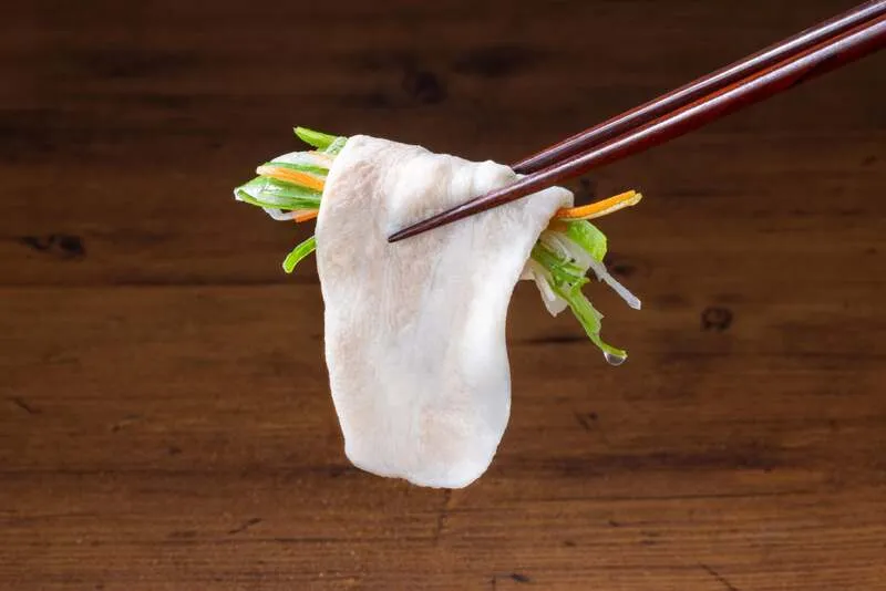 しゃぶ葉の豚バラで作る香味野菜巻き
