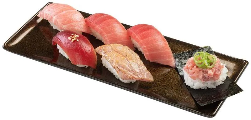 スシロー「天然インド鮪6貫盛り」
