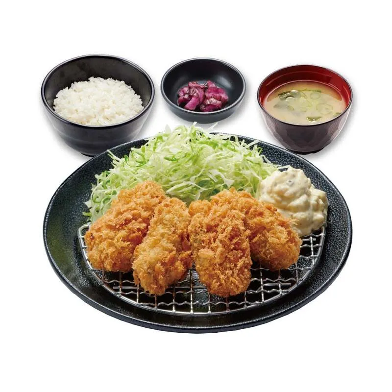 ゴッドカツ「カキフライ定食」