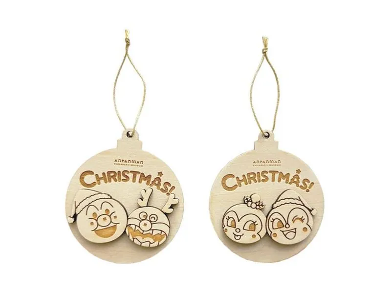 クリスマス ウッドオーナメント 各880円