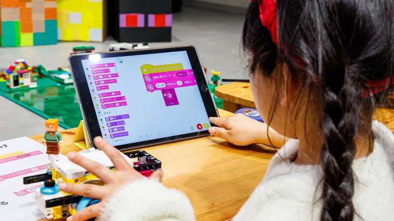 iPadを使ったビジュアルプログラミング(過去イベントの様子)