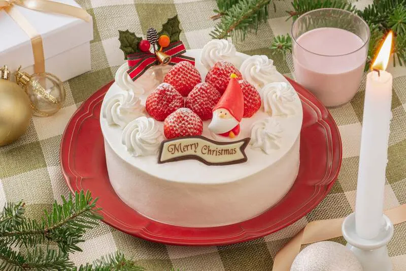 クリスマス 苺のショートケーキ 4号3,800円、5号4,800円(税込)