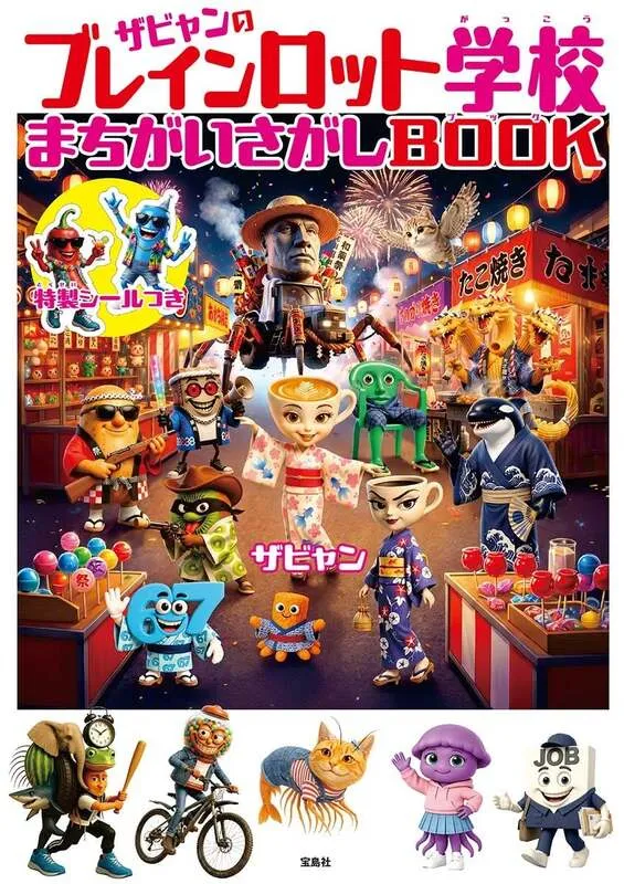 「ザビャンのブレインロット学校 まちがいさがしBOOK」