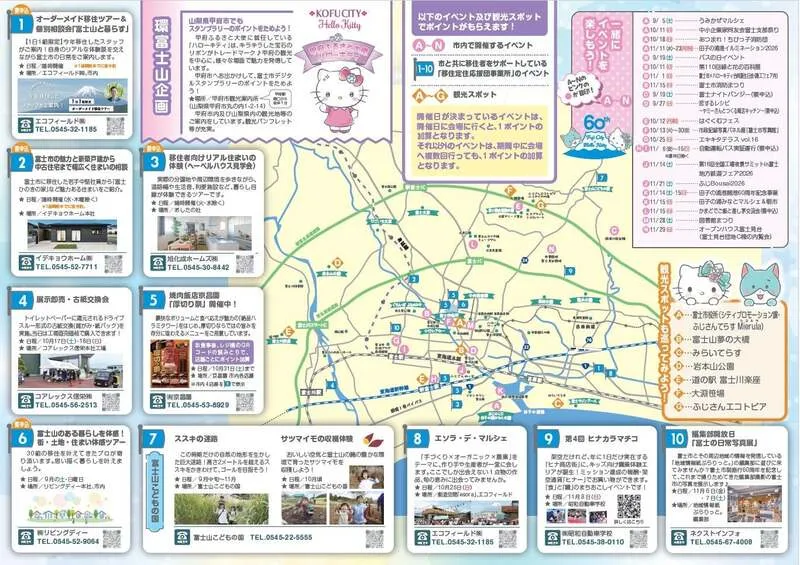 「富士市デジタルスタンプラリー」マップ