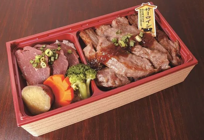 鹿児島<Meagle(ミーグル)>黒毛姫牛サーロインステーキ&ローストビーフ重 1折3,456円