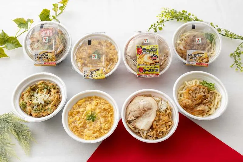 セブン‐イレブンの温かい麺