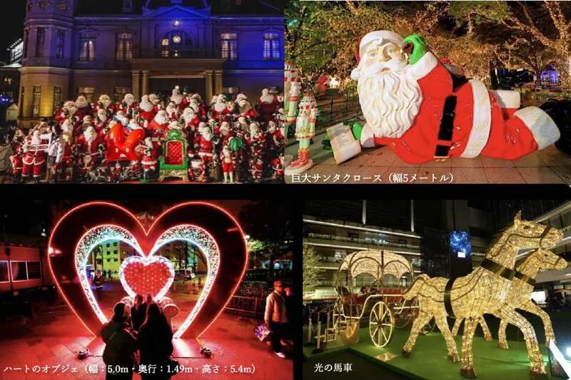 不忍池エリアのイルミネーション