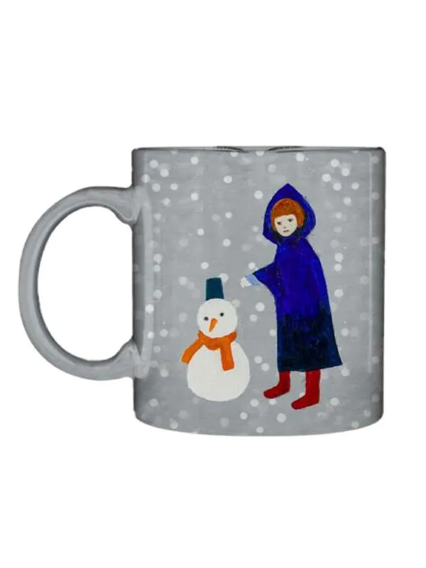 雪の日マグ