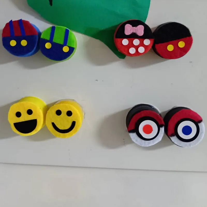 ペットボトルのフタで作るキャラクターマグネット
