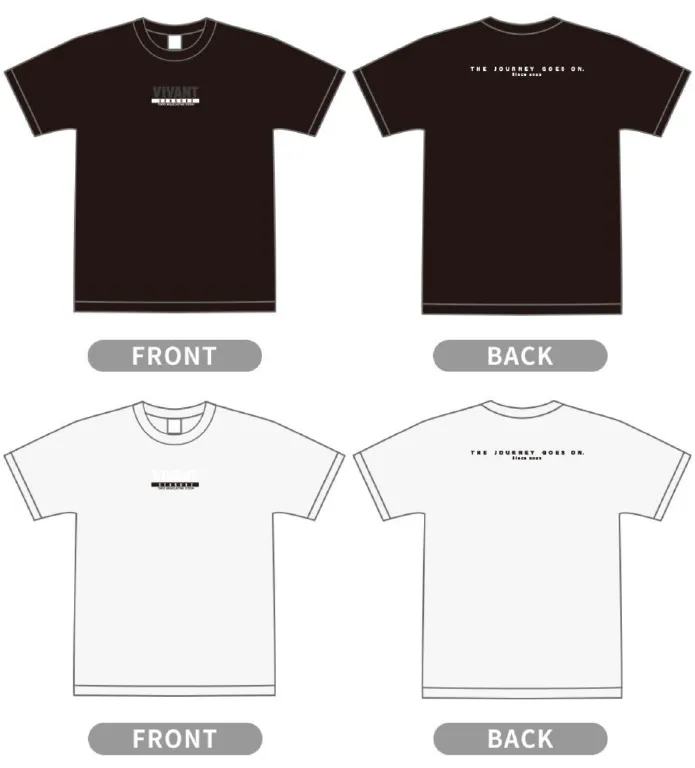 第2シーズン公式T(BLACK・WHITE)(5,000円)