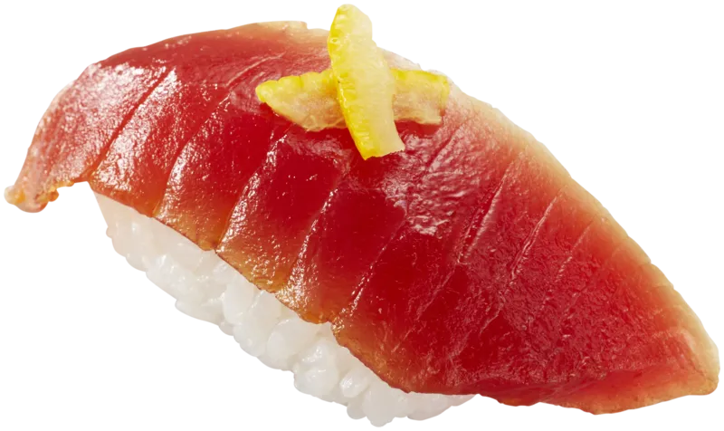 上赤身 漬け 〜ミナミマグロ〜 柚子のせ(176円)