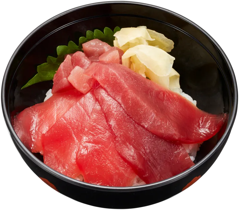 まぐろ2種食べ比べ 鉄火小丼(594円)