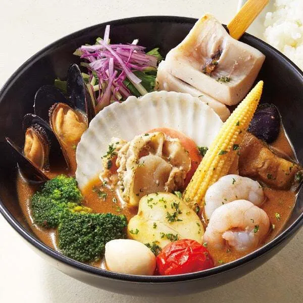 タイガーカレーの北海道産ホタテの贅沢スープカレー(1人前)2,980円