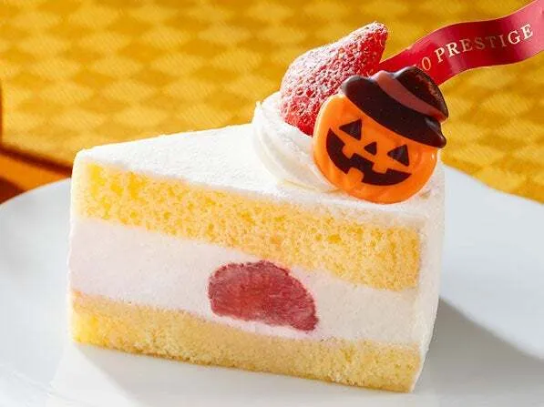 カボチャチョコ×苺のショートケーキ☆(646円)