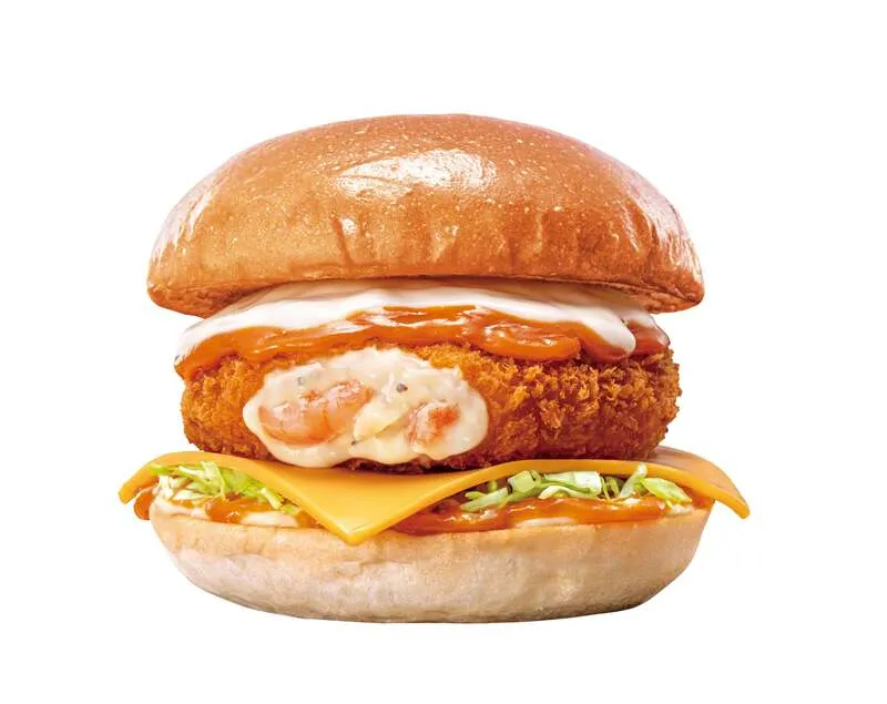 贅沢ビスクのえびグラタンバーガー 640円