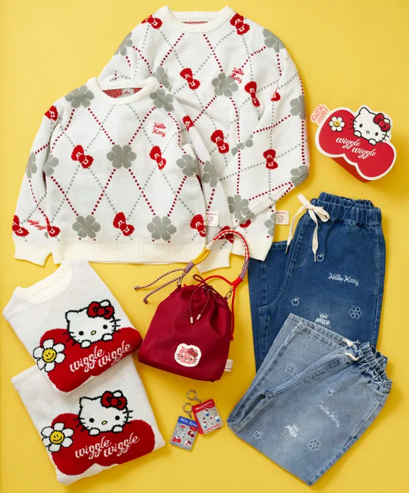 ハローキティ アパレルはKIDS〜大人サイズまで展開