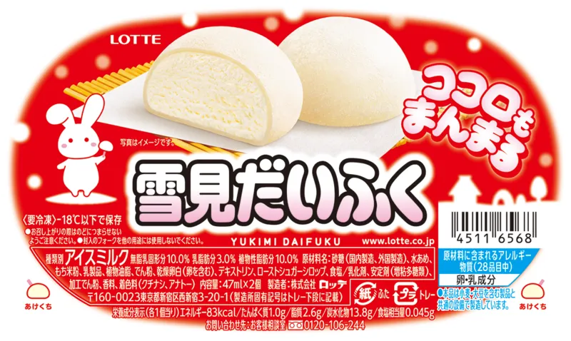 パンになった!?雪見だいふくのパッケージと商品イメージ