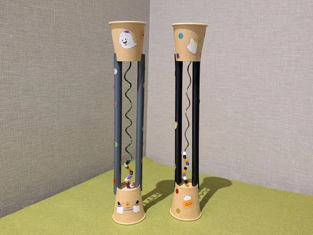 10月のまいつきキッズ工作!「ストロー砂時計」
