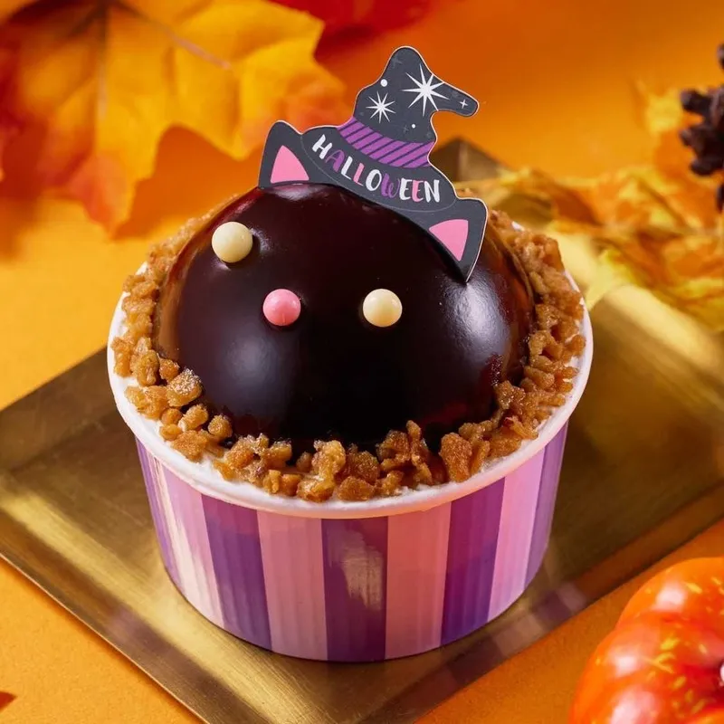 シャトレーゼ「ハロウィン 黒ねこ」