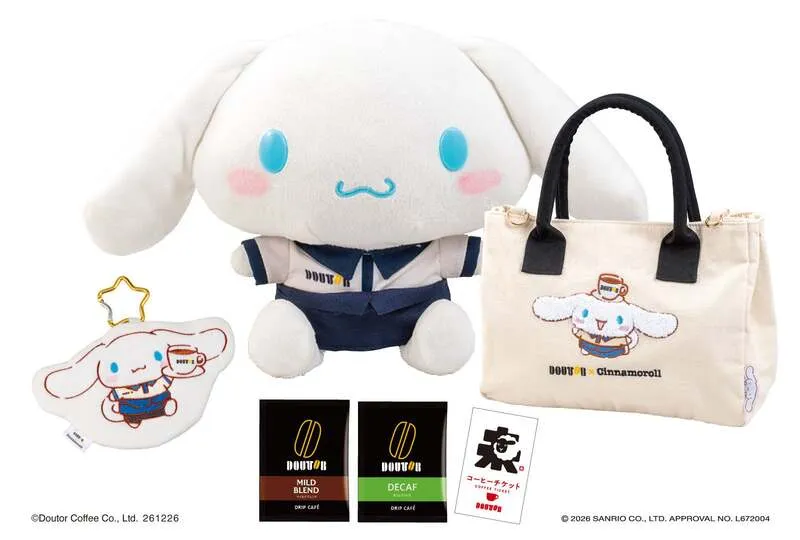 「ドトール×シナモロール」オリジナルバッグセット(12,000円)