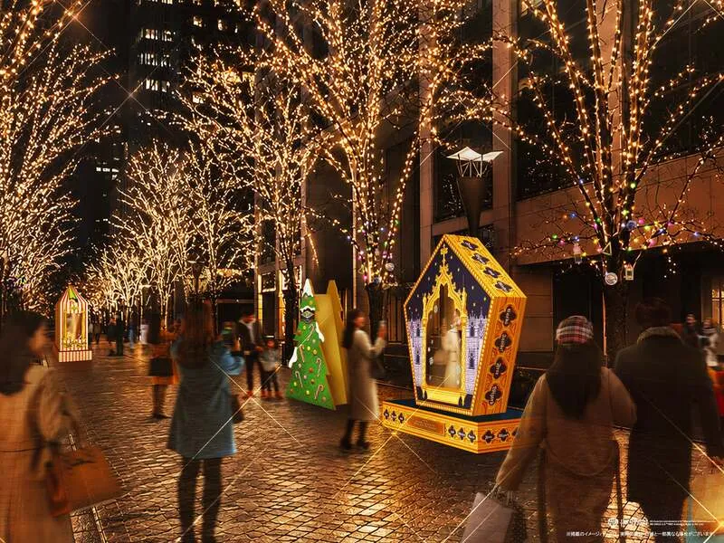 7、HONEYDUKES CHRISTMAS/丸の内仲通り(丸の内ブリックスクエア前)