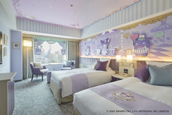 「東京ドームホテルの「マイメロディ＆クロミルーム」にスイーツ付き宿泊プラン登場！」の写真
