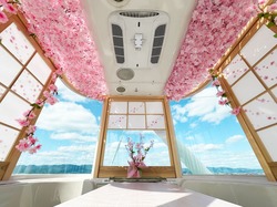「大阪EXPOCITYで春限定イベント「さくら観覧車」開催！　日本一の観覧車で空中お花見」の写真