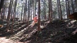 低い位置で角度もあまりないためスピードはゆっくり
