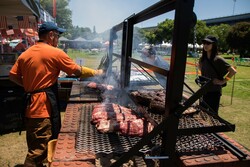 昇降式BBQピット