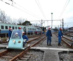 線路点検用「ATカート」の乗車体験