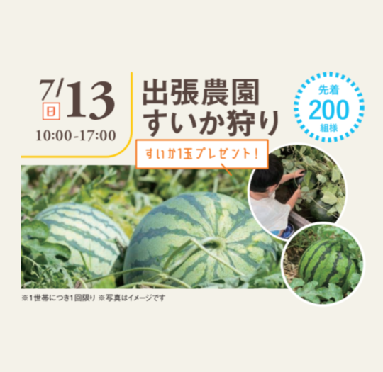 出張農園 すいか狩り