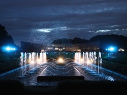 「調布市の神代植物公園で2日間限定の大温室夜間公開　幻想的なバブルミネーションも！」の写真