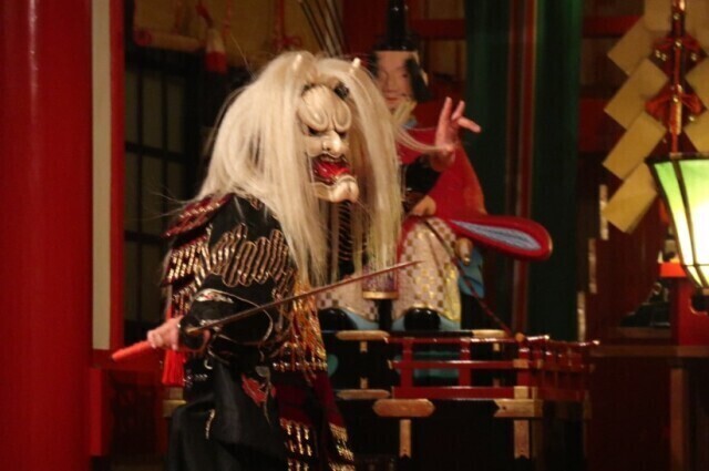 津和野夜神楽 石見神楽左鐙社中 野外特別公演