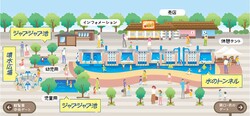 「茨城県「国営ひたち海浜公園」に水遊び広場がオープン　緑のコキアとジニアの花も見頃」の写真
