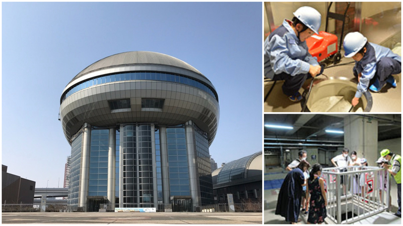 ユニークな形をした近未来の建物が目印！