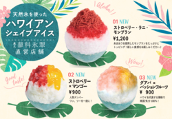 「二子玉川で天然氷のかき氷「Snow Crown」が販売スタート！　あまおうモンブラン初登場」の写真
