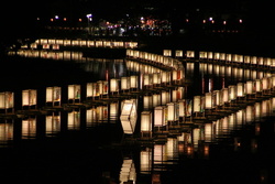 第30回 古利根川流灯まつり│（C）杉戸町観光協会