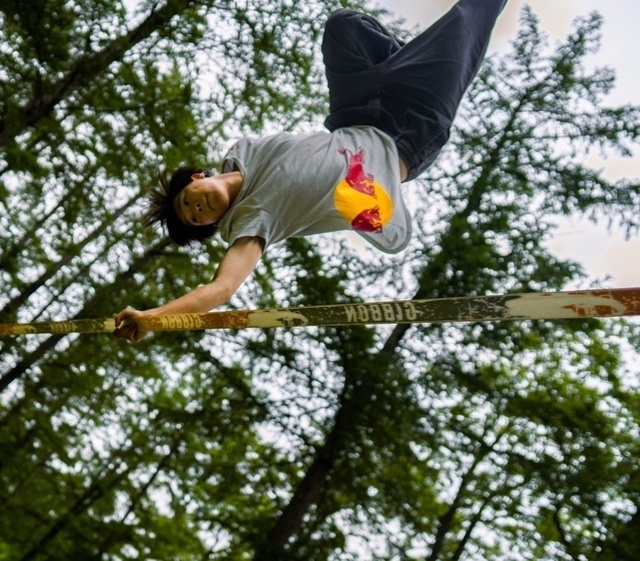 スラックライン体験会
